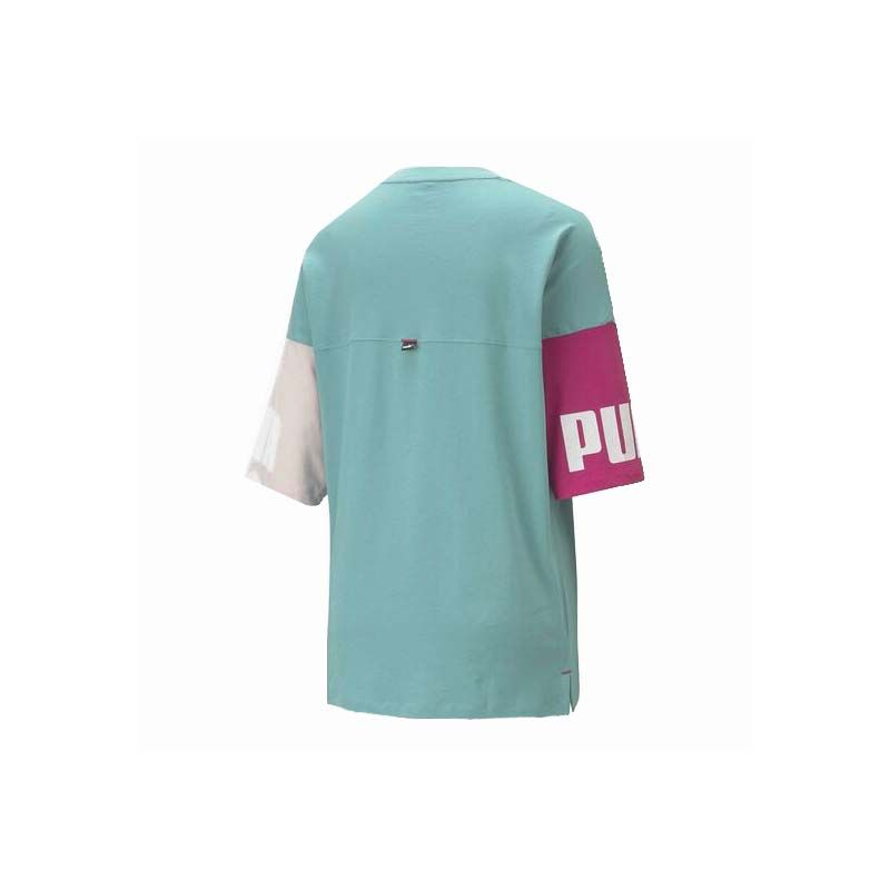 Camiseta Puma Power Colorblock Mujer